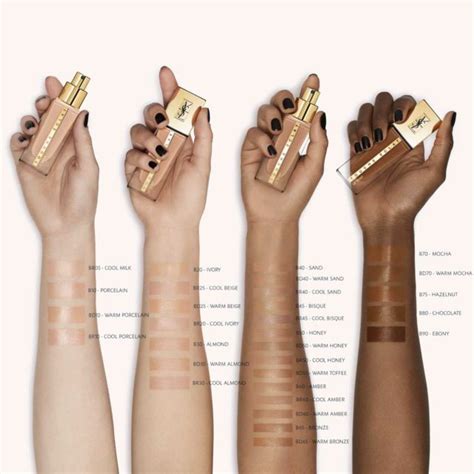 ysl touche eclat foundation kicks|ysl touche eclat colour chart.